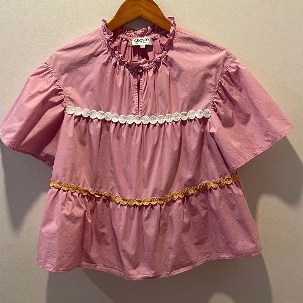 Crosby by Mollie Burch Ellis Mulberry Top, Size Medium - Picture 2 of 14